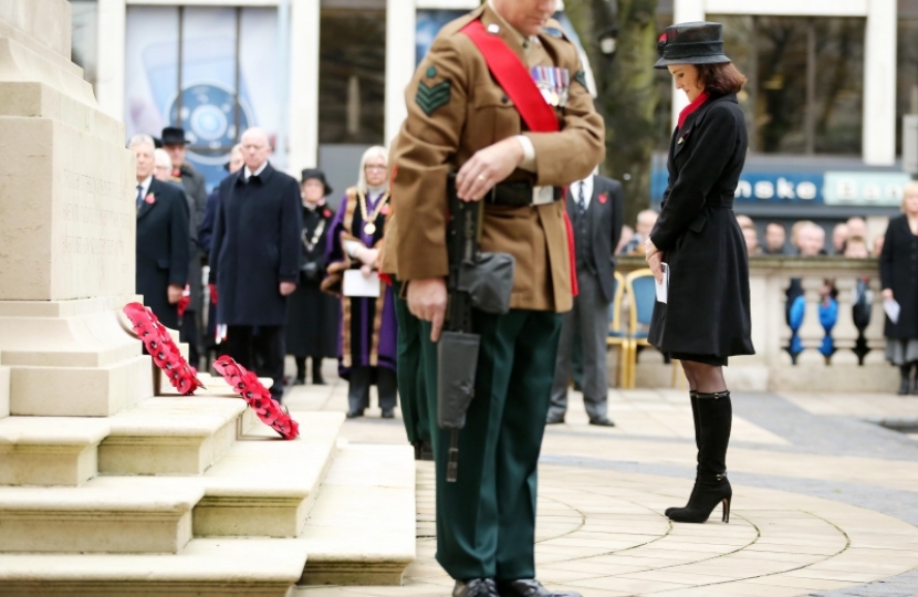 VILLIERS REPRESENTS HM GOVERNMENT AT REMEMBRANCE SERVICE 3